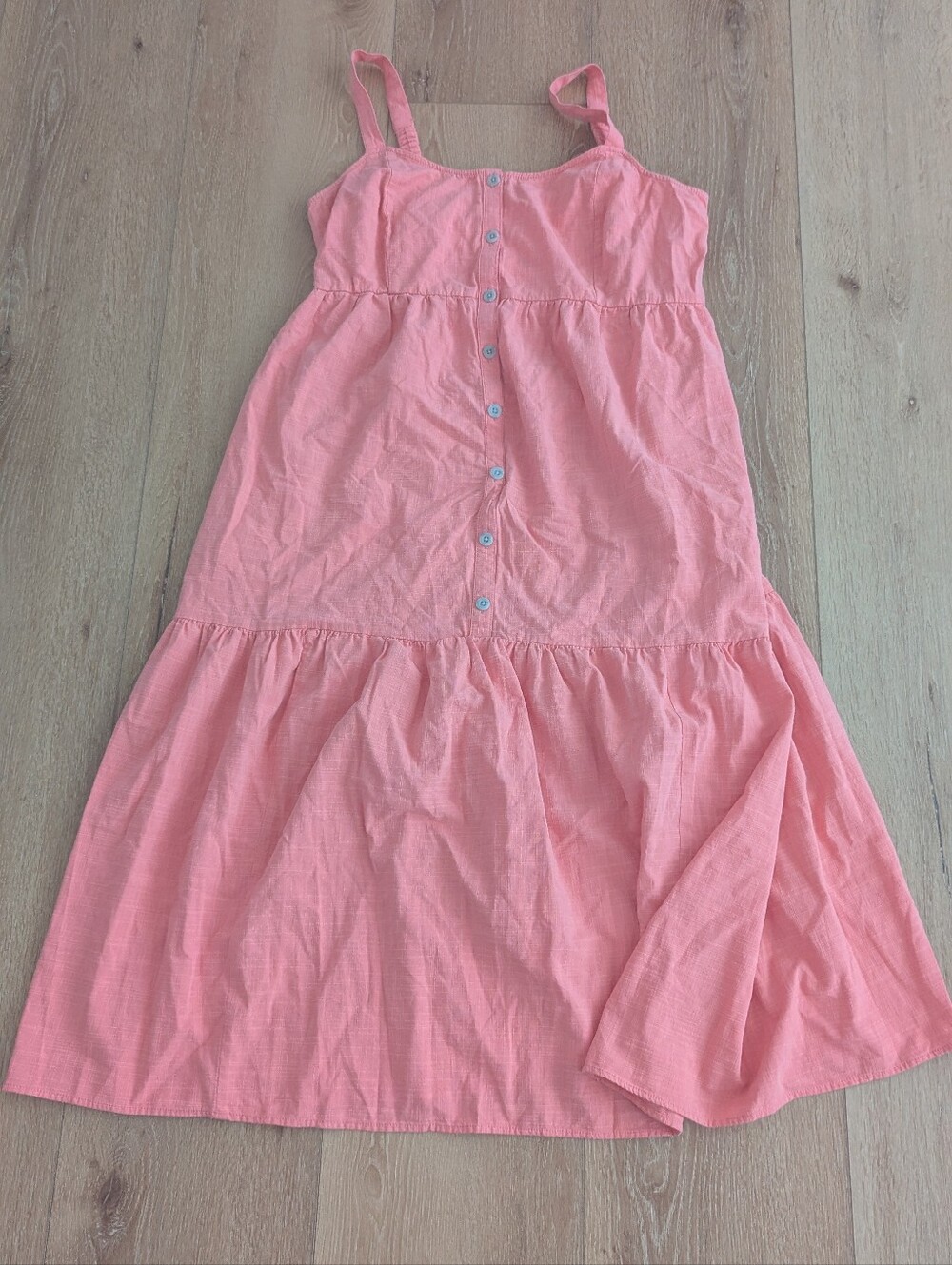 NWT Isabel and Ingrid Maternity Tank Coral Pink Salmon Dress Large With Pockets